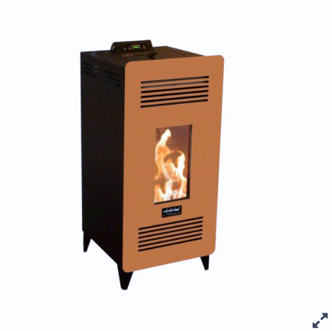 Estufa Pellet 6,7 kW PS-7500 Naranja